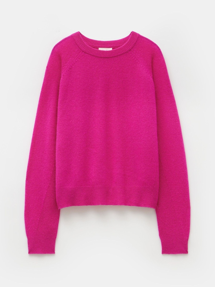 Hush Pink Jasmine Cashmere Rib Detail Jumper - Image 4 of 4