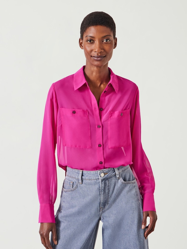 Pink - Hush Havana Transparentes Hemd - Bild 1 von 5