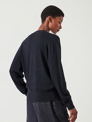 Hush Black Scarlett Cashmere V-Neck Jumper - Image 2 of 5