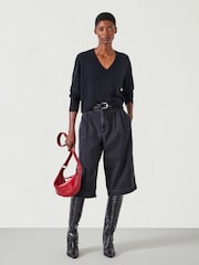 Hush Black Scarlett Cashmere V-Neck Jumper - Image 3 of 5