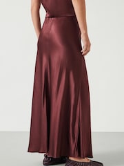 Hush Brown Indra Satin Skirt - Image 3 of 5