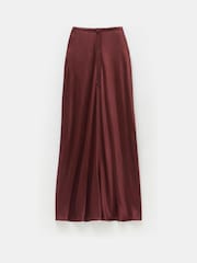 Hush Brown Indra Satin Skirt - Image 5 of 5