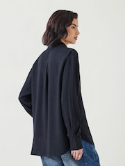 Hush Black Amren Pinstripe Shirt - Image 2 of 4