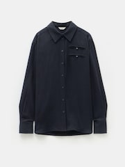 Hush Black Amren Pinstripe Shirt - Image 4 of 4