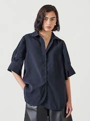Hush Black Laila Short Sleeve Shirt - Image 1 of 4