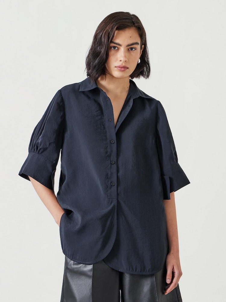 Hush Black Laila Short Sleeve Shirt - Image 1 of 4