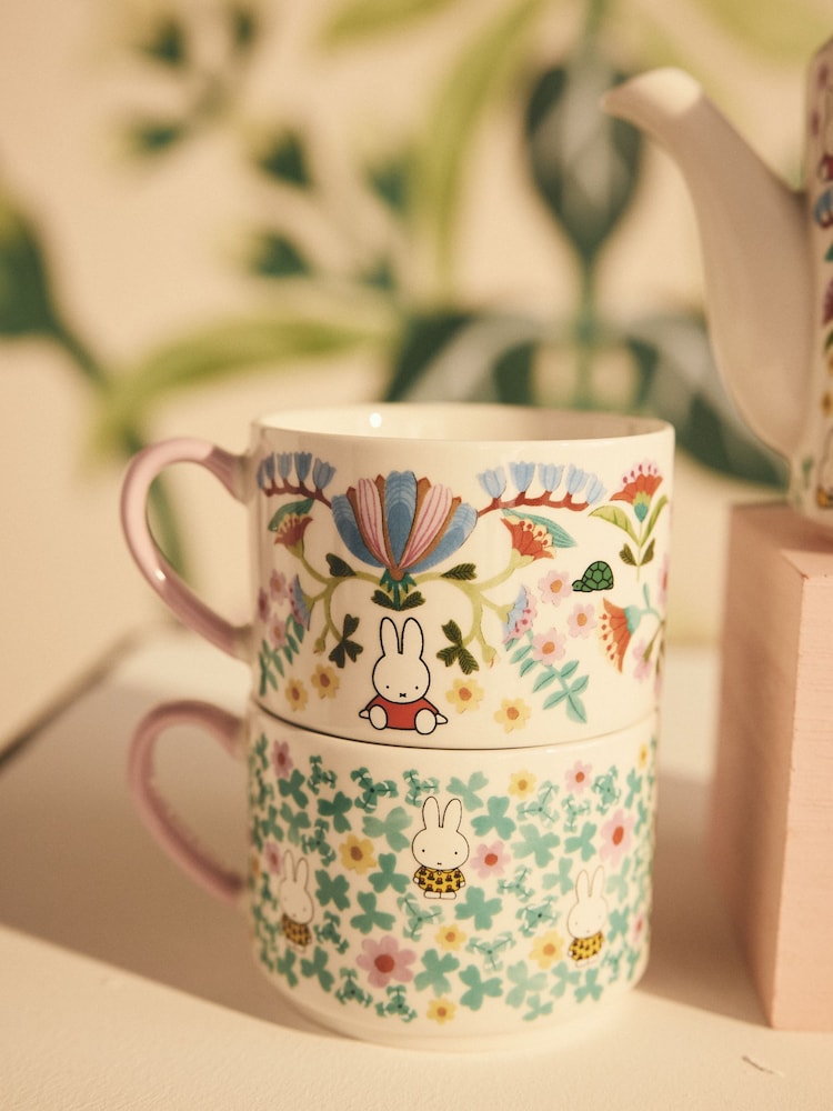 Cath Kidston Pink/Cream Miffy Tea for Two - Image 4 of 8