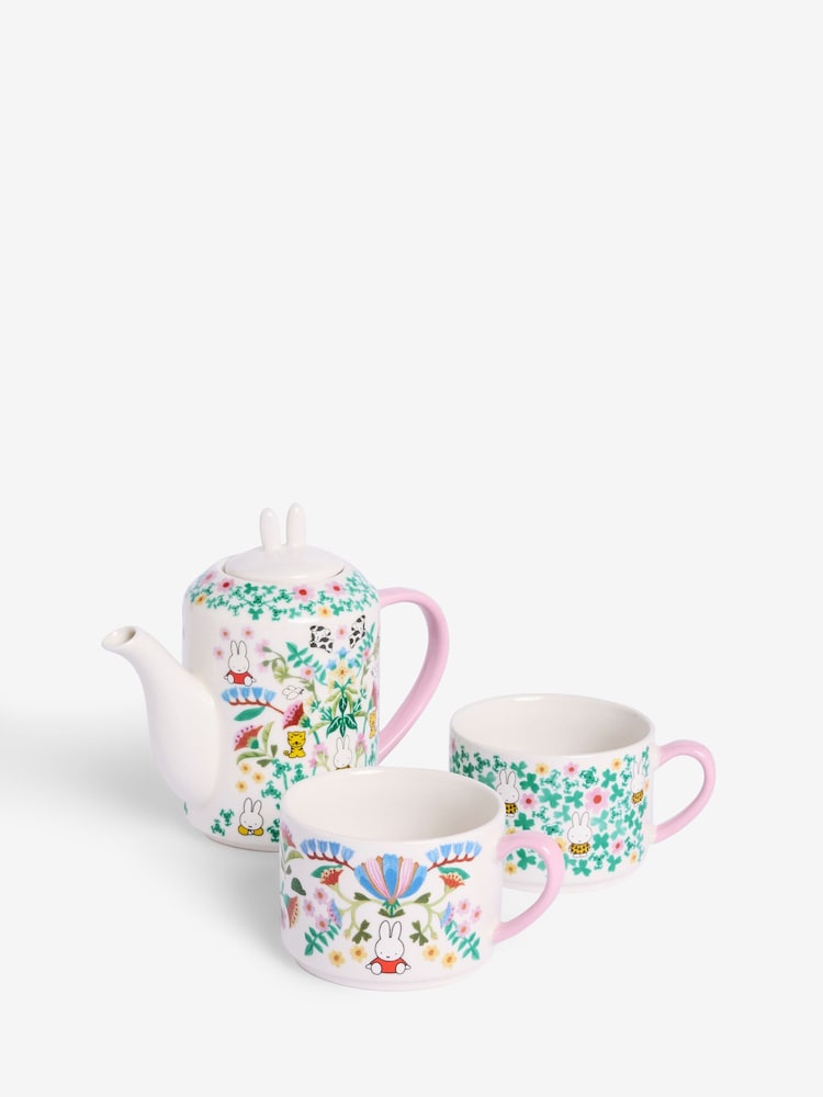 Cath Kidston Pink/Cream Miffy Tea for Two - Image 5 of 8