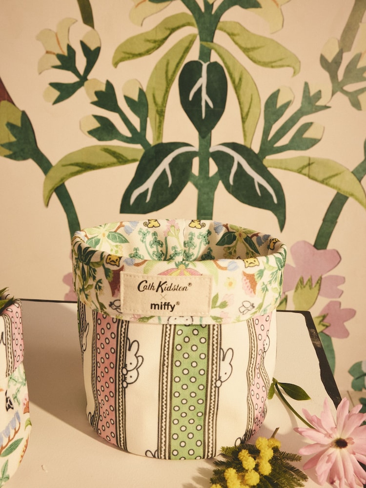 Cath Kidston Set of 2 Pink Miffy Print Reversible Storage Bags - Image 5 of 7