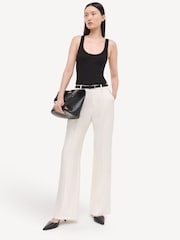 Simkhai Ivory Ansel Wide Leg Trousers - Image 4 of 6