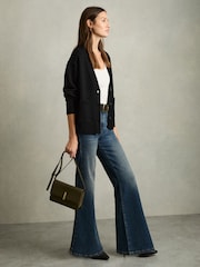 Negru - Cardigan gros tricotat Reiss Harper - Image 3 of 6