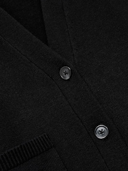 Negru - Cardigan gros tricotat Reiss Harper - Image 6 of 6