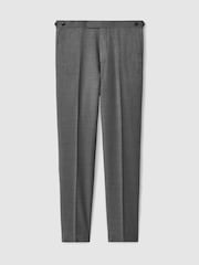Reiss Grey Aspire Slim-Fit Wool Suit Trousers - Image 2 of 7