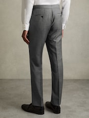 Reiss Grey Aspire Slim-Fit Wool Suit Trousers - Image 6 of 7