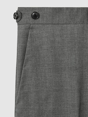 Reiss Grey Aspire Slim-Fit Wool Suit Trousers - Image 7 of 7