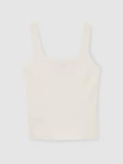 Reiss Ivory Harper Knitted Square Neck Vest - Image 2 of 7