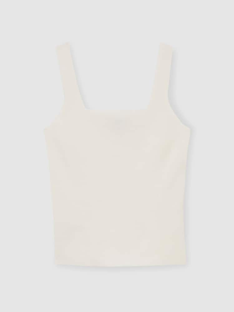 Reiss Ivory Harper Knitted Square Neck Vest - Image 2 of 7