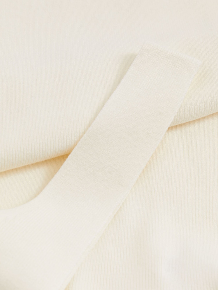 Reiss Ivory Harper Knitted Square Neck Vest - Image 7 of 7