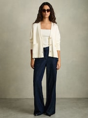 Fildeș - Cardigan gros tricotat Reiss Harper - Image 1 of 6
