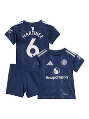 adidas Blue Manchester United EPL Away Baby Kit 2024-25 - Image 2 of 3