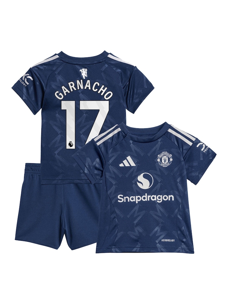 adidas Blue Manchester United EPL Away Baby Kit 2024-25 - Image 1 of 3