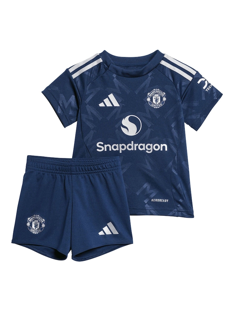 adidas Blue Manchester United EPL Away Baby Kit 2024-25 - Image 3 of 3