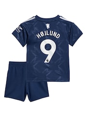 adidas Blue Baby Kit Manchester United EPL Away Football Shirt 2024-25 - Image 2 of 2