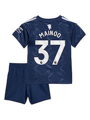adidas Blue Manchester United EPL Away Baby Kit 2024-25 - Image 2 of 4