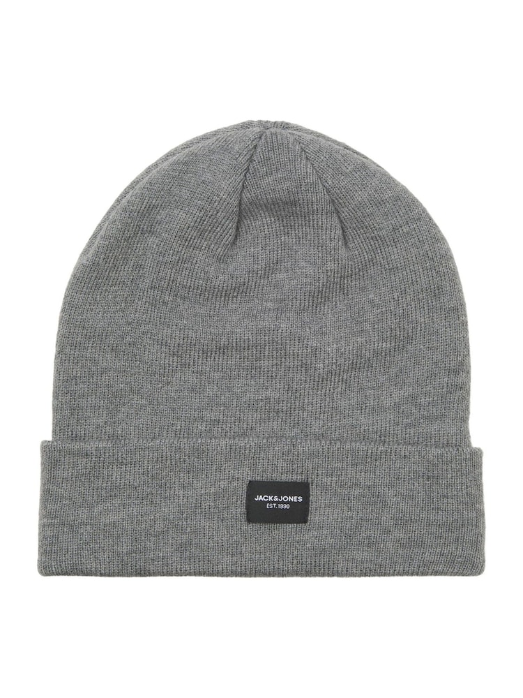 JACK & JONES Grey Hat and Scarf Gift Box Set - Image 3 of 3