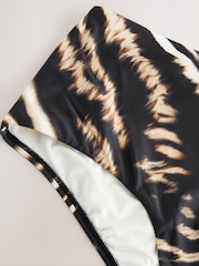 Noir/Cream zèbre - Bas de bikini Imprimé - Image 7 of 8