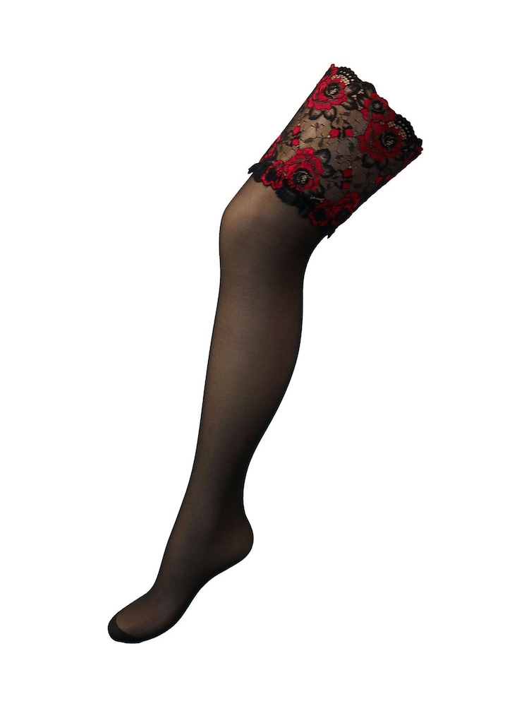 Pour Moi Desire Deep Strümpfe mit Spitzenbordüre, 15 Denier - Bild 3 von 3 Pour Moi Desire Deep Strümpfe mit Spitzenbordüre, 15 Denier - Bild 3 von 3