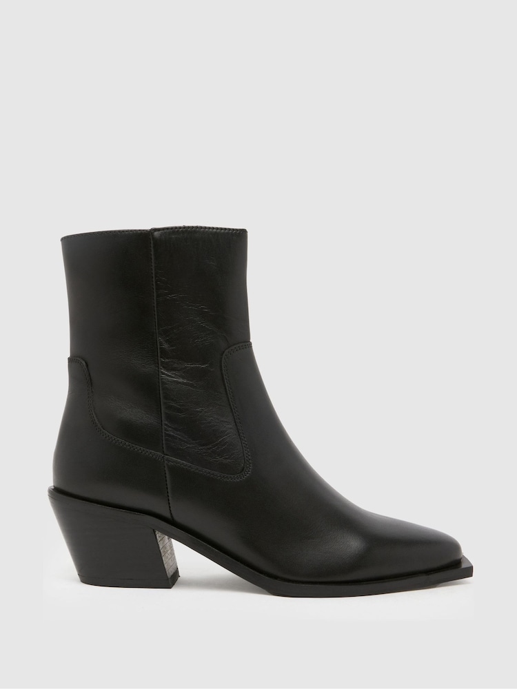 Schuh Briar Leather Western Boots - Image 1 of 4