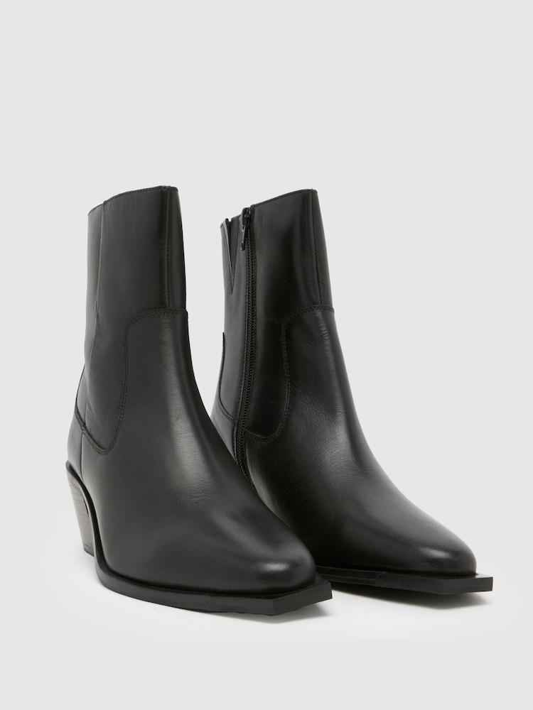 Schuh Briar Leather Western Boots - Image 2 of 4