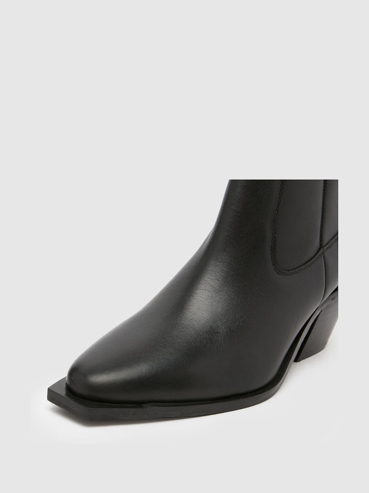 Schuh Briar Leather Western Boots - Image 4 of 4
