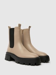 Natural - Schuh Addilyn Chunky Chelsea Boots - Image 2 of 4