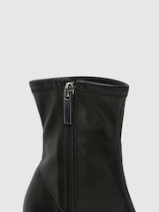 Schuh Babette Stretch Point Toe Black Boots - Image 4 of 4