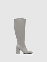 Schuh Grey Diya Knee High Boots - Image 1 of 4
