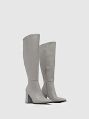 Schuh Grey Diya Knee High Boots - Image 2 of 4