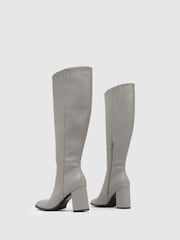 Schuh Grey Diya Knee High Boots - Image 3 of 4
