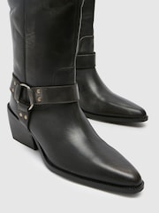 Schuh Grey Dilara Leather Western Boots - Image 3 of 4