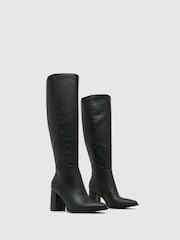 Schuh Diya Knee High Black Boots - Image 2 of 4