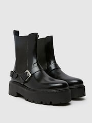 Schuh Ariah Leather Buckle Boots - Image 2 of 4