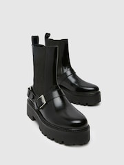 Schuh Ariah Leather Buckle Boots - Image 3 of 4