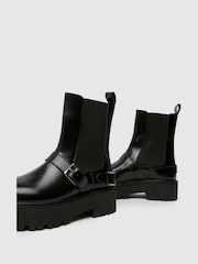 Schuh Ariah Leather Buckle Boots - Image 4 of 4