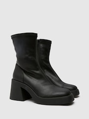 Schuh Amirah Stretch Sock Black Boots - Image 2 of 4