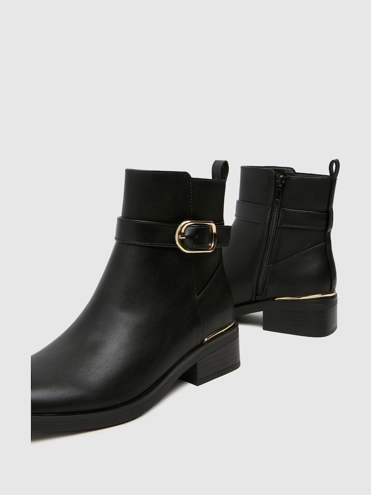 Schuh Ciara Ankle Black Boots - Image 4 of 4