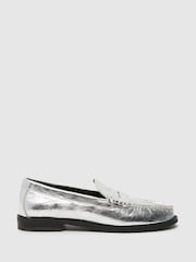 Schuh Lillian Leather Penny Loafers - Image 1 of 4