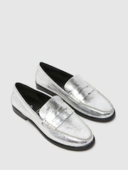 Schuh Lillian Leather Penny Loafers - Image 3 of 4