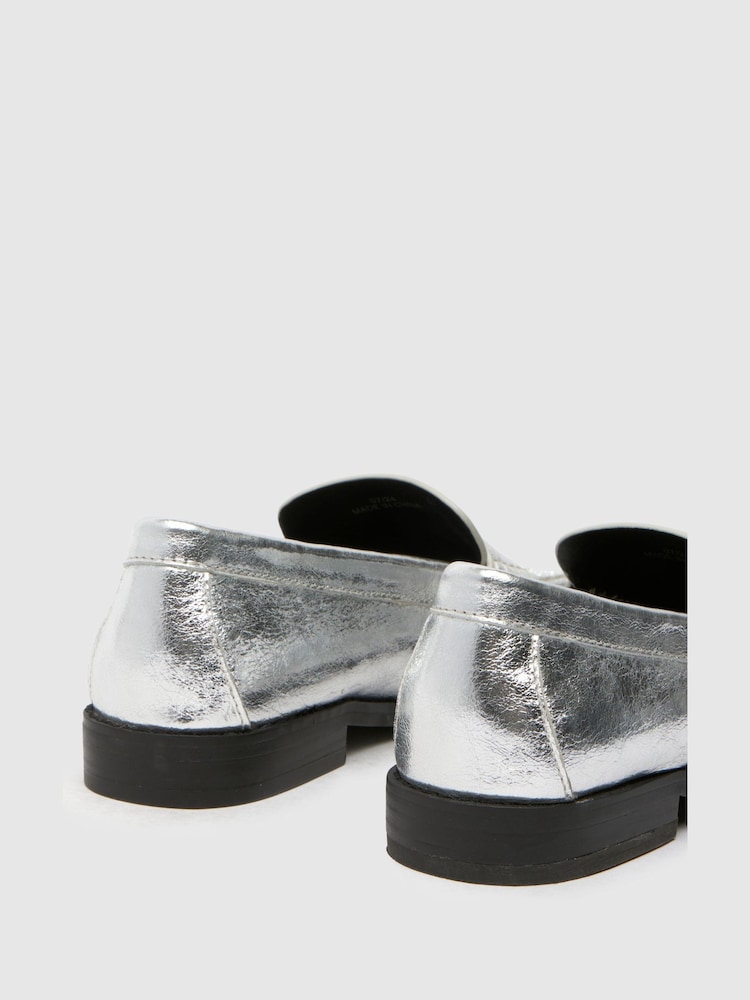 Schuh Lillian Leather Penny Loafers - Image 4 of 4