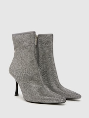 Schuh Silver Brianna Embellished Ankle Boots - Image 2 of 4